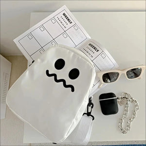 Cute Cartoon Ghost Crossbody Shoulder Bag for Women