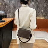 Stone Pattern Shoulder Messenger Bag for Autumn and Winter
