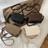 Stone Pattern Shoulder Messenger Bag for Autumn and Winter