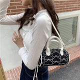 Love Embroidery Cylinder Bag Retro Messenger Hot Girl Han