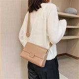 Retro Wide Shoulder Strap Handbag Autumn Winter Underarm Bag