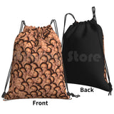 Nicolas Cage Texture Backpack Drawstring Bag Gym Waterproof