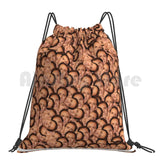 Nicolas Cage Texture Backpack Drawstring Bag Gym Waterproof