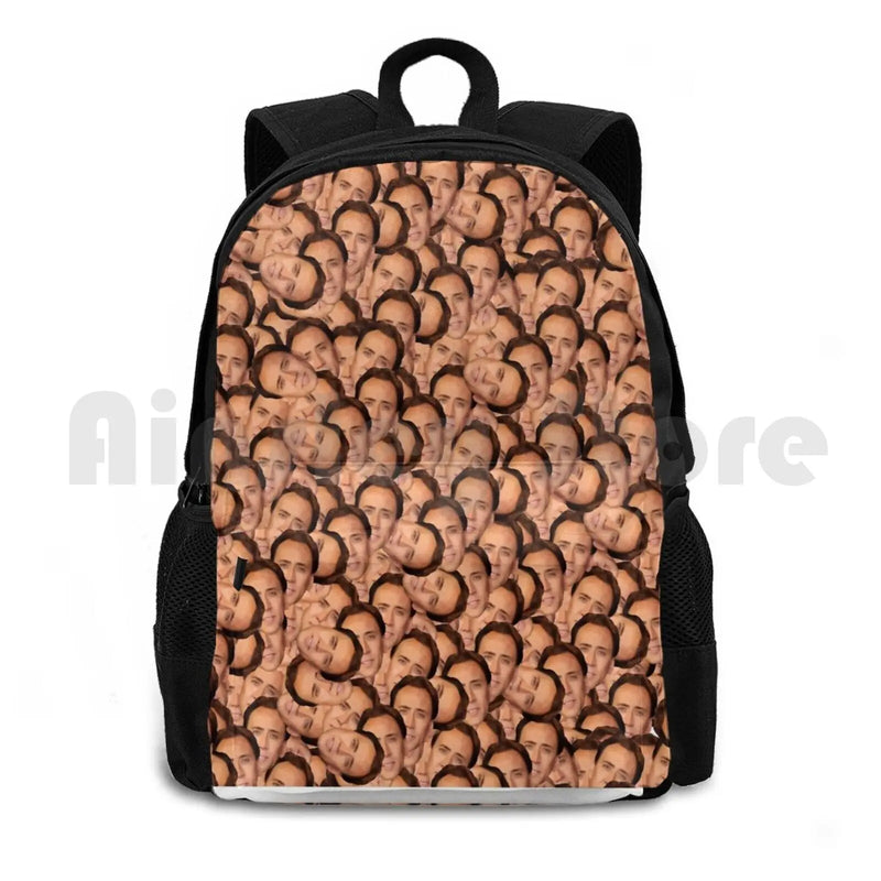 Nicolas Cage Outdoor Hiking Backpack Waterproof Camping Travel