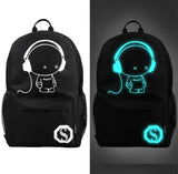 Nightlight Chopper Casual Men's Backpack Anime Luminous Student School Bags