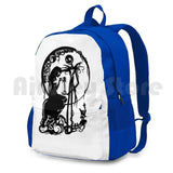 Nightmare Before Christmas-Black On Outdoor Hiking Backpack