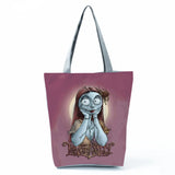 Nightmare Before Christmas Tote Bag Halloween Skull Jack Print