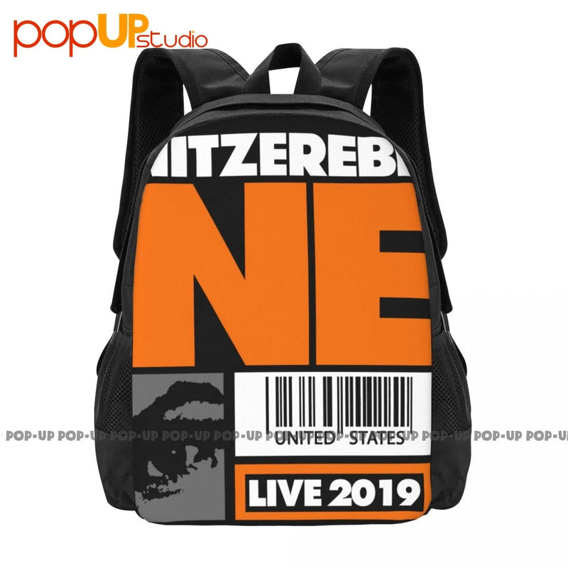 Nitzer Ebb Tour Nin Ministry Front 242 Backpack Large Capacity