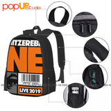 Nitzer Ebb Tour Nin Ministry Front 242 Backpack Large Capacity