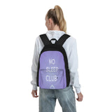 No Sleep Club Backpacks Men's Women's Bags - Unisex