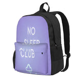 No Sleep Club Backpacks Men's Women's Bags - Unisex