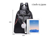 NoEnName Women Lady Anti-Theft PU Leather Rucksack Travel Shoulder Bag