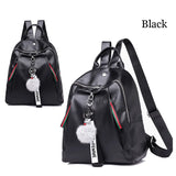 NoEnName Women Lady Anti-Theft PU Leather Rucksack Travel Shoulder Bag