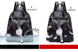 NoEnName Women Lady Anti-Theft PU Leather Rucksack Travel Shoulder Bag