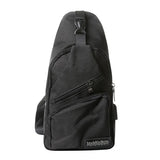 Nylon Sling Bag Backpack USB Charging Crossbody Shoulder Bag