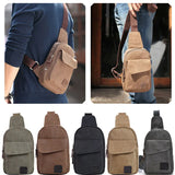 Men Women Shoulder Bag Sling Chest Bag Pack Outdoor Travel Sport USB Charging