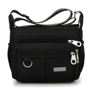 Nylon Waterproof Shoulder Bag Women Tote Messenger Cross Body Handbag