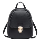 Mini PU Leather Backpack Rucksack School Bag for Women Girls