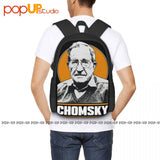 Noam Chomsky Tribute Backpack Large Capacity Gym Eco Friendly
