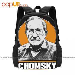 Noam Chomsky Tribute Backpack Large Capacity Gym Eco Friendly