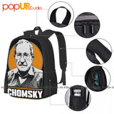 Noam Chomsky Tribute Backpack Large Capacity Gym Eco Friendly