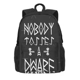 Dwarf Backpacks Men's & Women's Zipper Close Rucksack