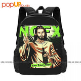 Nofx Never Trust A Hippy Hardcore Punk Rock Band Backpack