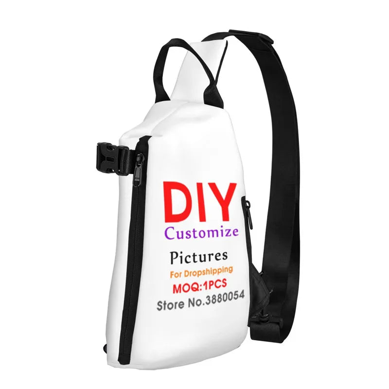 Noisydesigns 3D Crossbody Chest Bag Backpack Casual Fanny Pack