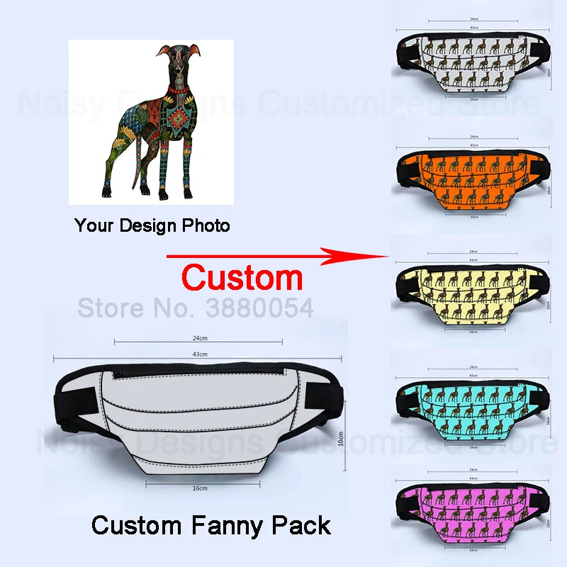 Noisydesigns Waist Bag Travel Chest Pack Bum Bags