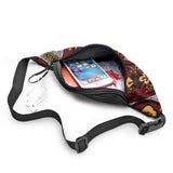 Noisydesigns Red Ethnic Floral Prints Fanny Pack For Women