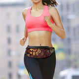 Noisydesigns Red Ethnic Floral Prints Fanny Pack For Women