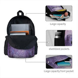 Non-Binary Pride Galaxy Backpacks Zipper School Bag