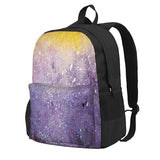 Non-Binary Pride Galaxy Backpacks Zipper School Bag
