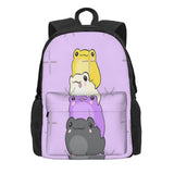 Nonbinary Pride Frog Backpack - Unisex Bag