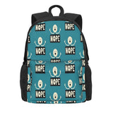 Nope Backpacks Men's Women's Bags Backpack Zip Pockets