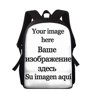 Alpaca Printed School Bag Kindergarten Student Backpack Big Capacity