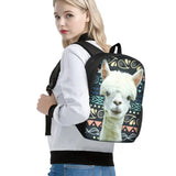 Alpaca Printed School Bag Kindergarten Student Backpack Big Capacity