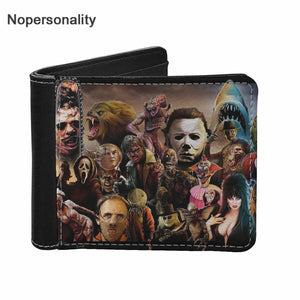 Mini Man Wallet Horror Movie Style Male Coins Bag Small Boy Money Clutch Pouch