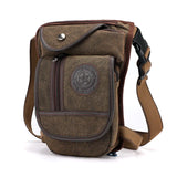 Canvas/Nylon Drop Leg Bag Multi-function Waist Fanny Pack