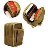 Men Durable Nylon Waist Pack Mini Hip Pouch Military Molle Cell Phone Bag