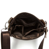 Men's Leather Messenger Bag Small Crossbody Phone Pouch