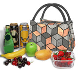 Nordic Lunch Bag Concrete and Copper Cubes Cooler Bag