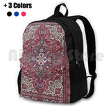 Vintage Persian Red Outdoor Hiking Backpack