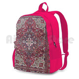 Vintage Persian Red Outdoor Hiking Backpack