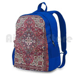 Vintage Persian Red Outdoor Hiking Backpack