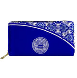 N. Mariana Islands Beach Tattoo Long Wallet Zipper Phone Bag Clutch Purse