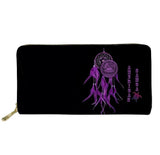 N. Mariana Islands Beach Tattoo Long Wallet Zipper Phone Bag Clutch Purse