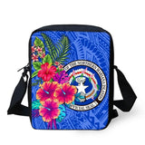 N. Mariana Islands Floral Messenger Bag Tropical Leaves Phone Bags For Girls