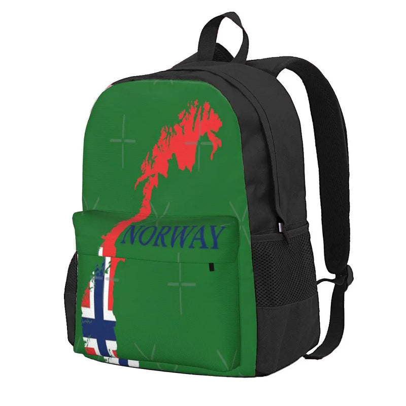Norway Map Flag Backpacks Men's Backpacks Bags For Women Schoolbag Mens Backpack