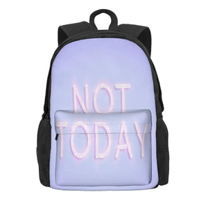Anime Backpack Men's Women's Bag Summer Style Not Today 1